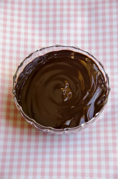 巧克力奶油冻 — 图库照片