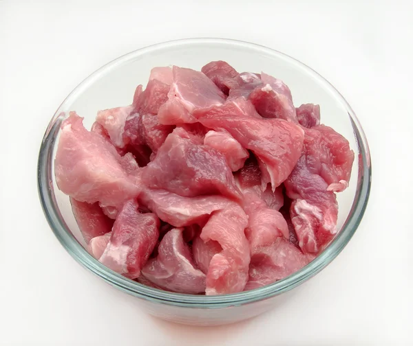 Sliced ??raw pork meat — Stock Photo, Image