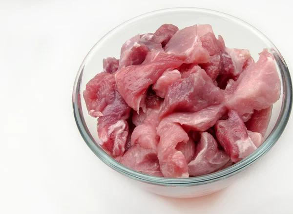 Sliced ??raw pork meat — Stock Photo, Image