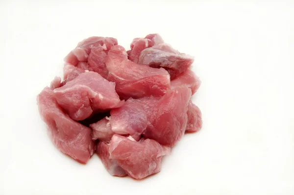 Affettata? ? carne di maiale cruda — Foto Stock