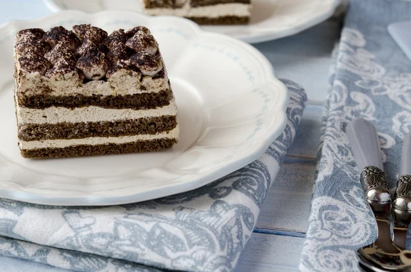 Tarta de tiramisú — Foto de Stock