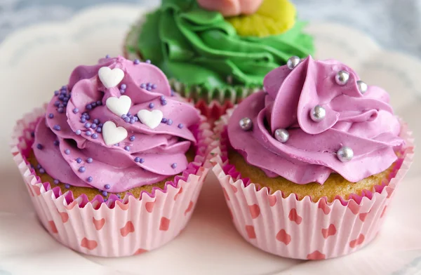 Cupcakes dekorerade — Stockfoto