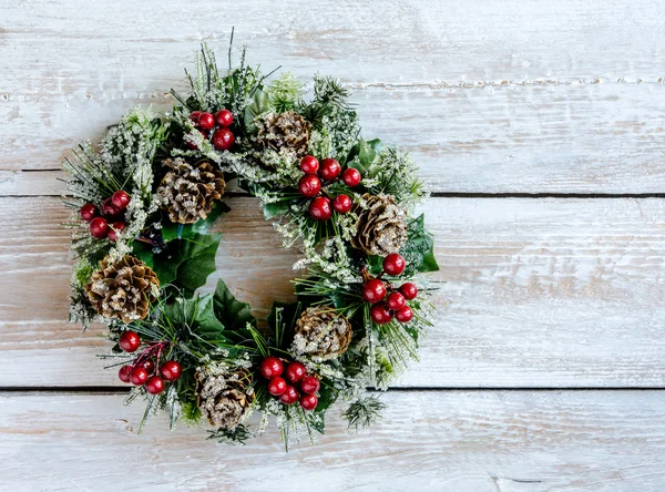 Geschmückter Adventskranz — Stockfoto