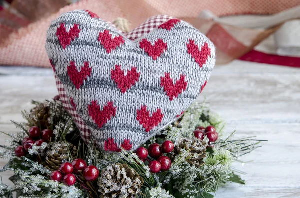 Dekorativní srdce San valentin — Stock fotografie