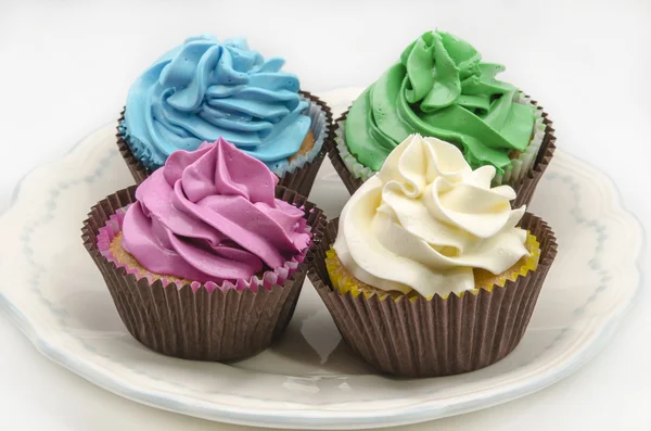 Cupcake decorati colorati — Foto Stock