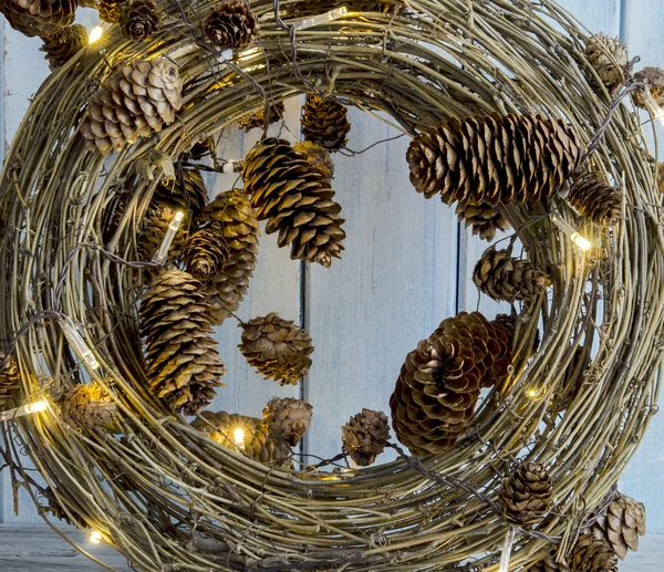 Weihnachtsschmuck aus Holz — Stockfoto