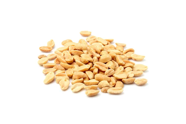 Amendoins assados descascados em uma pilha . — Fotografia de Stock