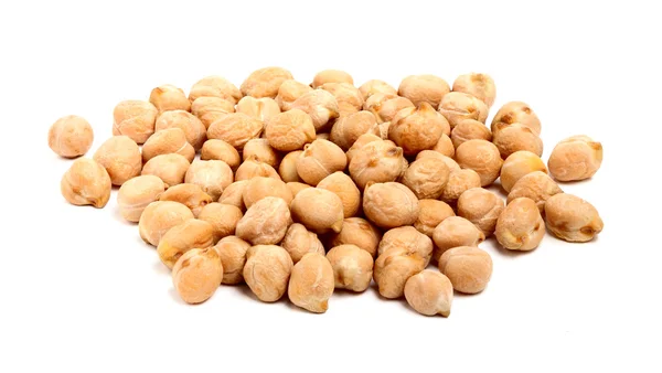 Chickpeas isolated on white background. — Stock Photo, Image