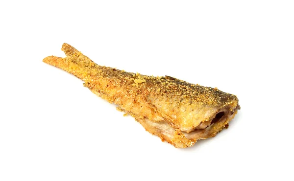 Peixes fritos isolados verticalmente . — Fotografia de Stock