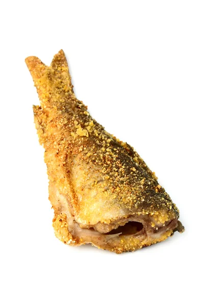 Pescado frito aislado . — Foto de Stock