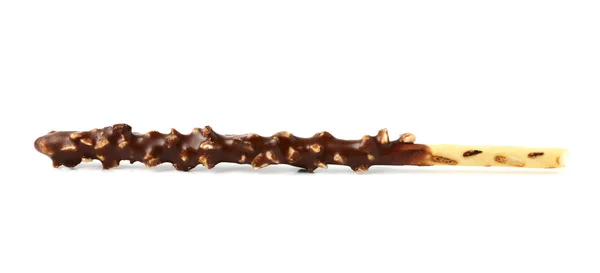 Čokoládovou kryté hůl s mandlí. — Stock fotografie