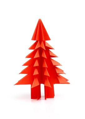 origami Noel ağacı.