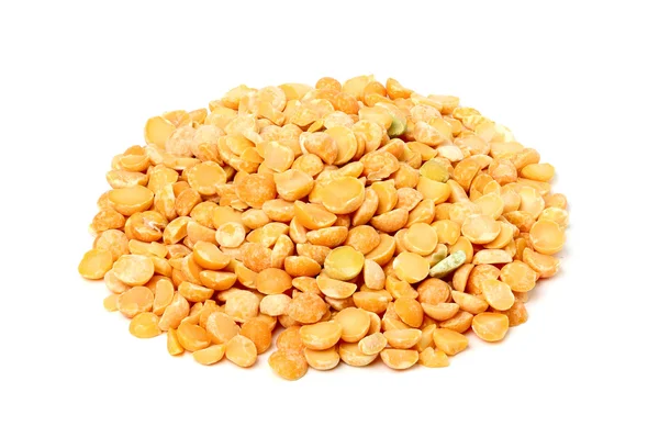 Dry yellow peas isolated. — Stock Photo, Image