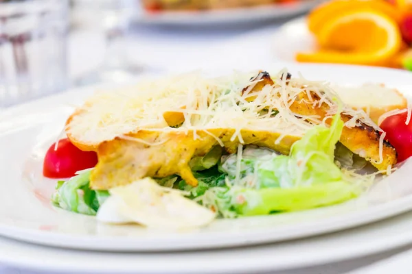 Foto Salada Caesar Receita Clássica — Fotografia de Stock