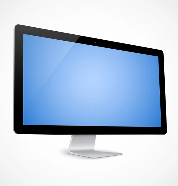 Modern monitor, computer on a white background Stock Vector Image by