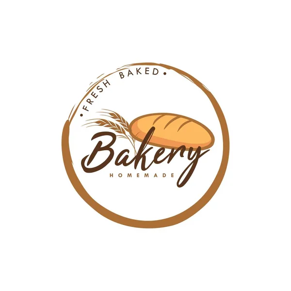 Bäckerei Und Dessert Logo Zen Bakery Logo Simple Bakery Logo — Stockvektor