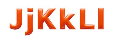 kırmızı 3d alfabesi, 3d illüstrasyon, j k harfi.