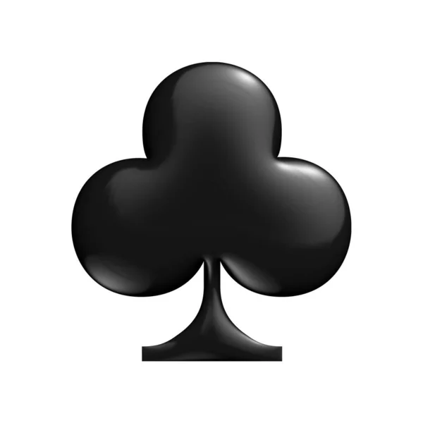 Spielkartensymbol Darstellung Weißer Hintergrund — Stockfoto