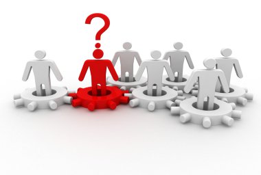 lider iş ekibi yönetiyor. Ağ kavramı