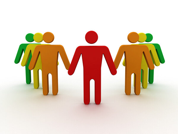 Social network community men team