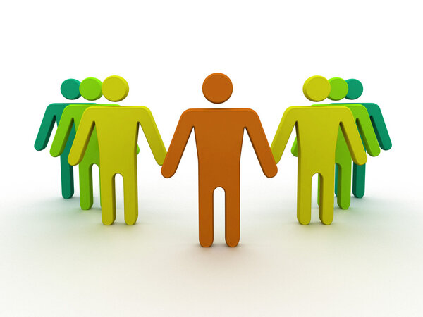 Social network community men team