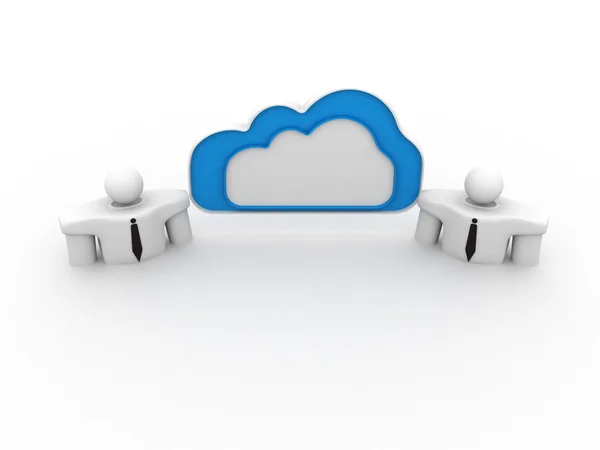 Cloud-Business-Netzwerk — Stockfoto