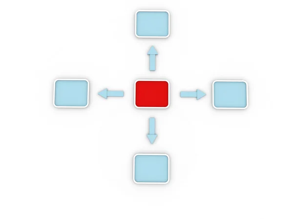 Diagrama de fluxo — Fotografia de Stock