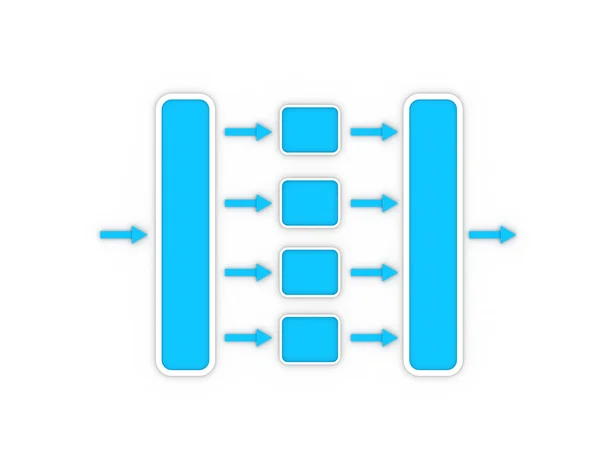 Flow Diagram — Stock Photo, Image