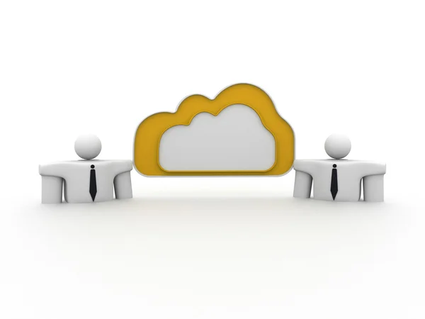 Cloud business network — Stock Photo, Image