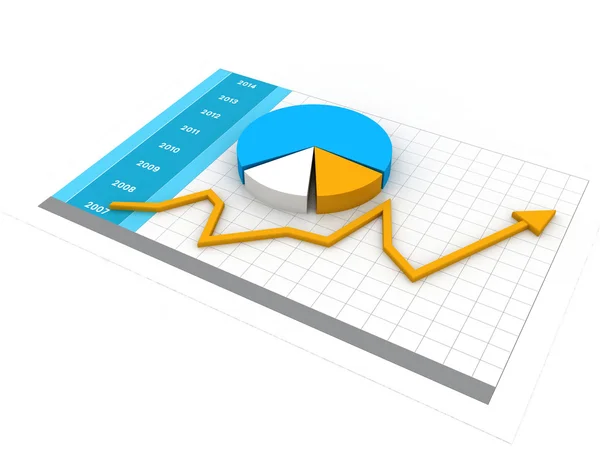 Gráfico empresarial — Fotografia de Stock