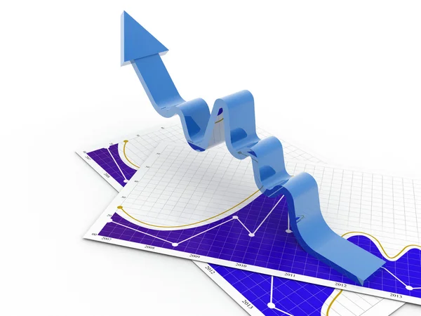 Gráfico empresarial — Fotografia de Stock