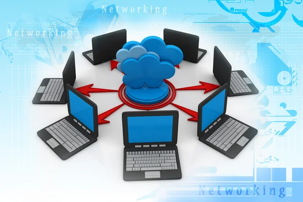 Il cloud computing — Foto Stock