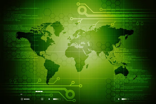 世界地図デジタル抽象的なビジネスの背景 — ストック写真