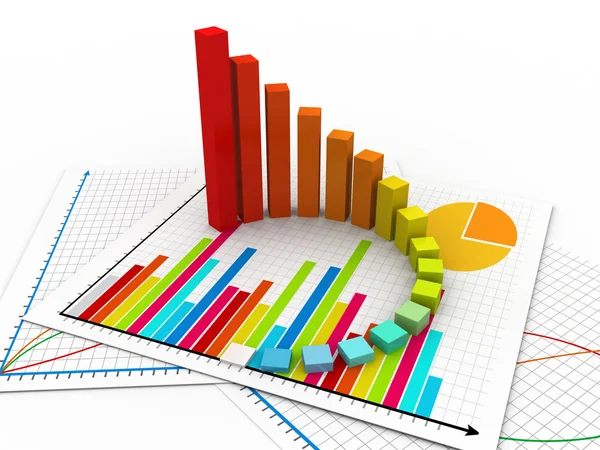 Gráfico empresarial — Fotografia de Stock