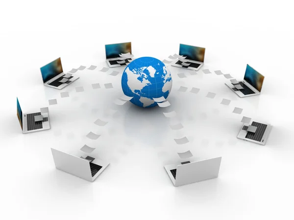 Global computer network — Stock Photo, Image