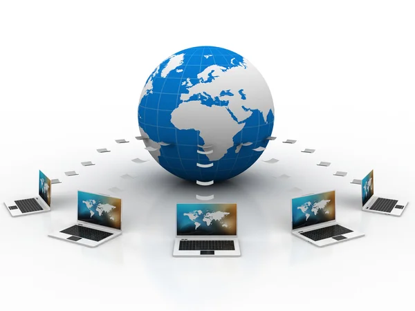 Global computer network — Stock Photo, Image