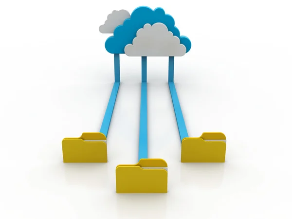 Cloud computing concept — Stock Photo, Image