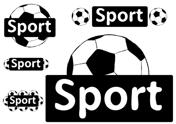 Desporto e futebol — Vetor de Stock