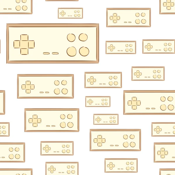 Joysticks sans couture manettes de jeu — Image vectorielle
