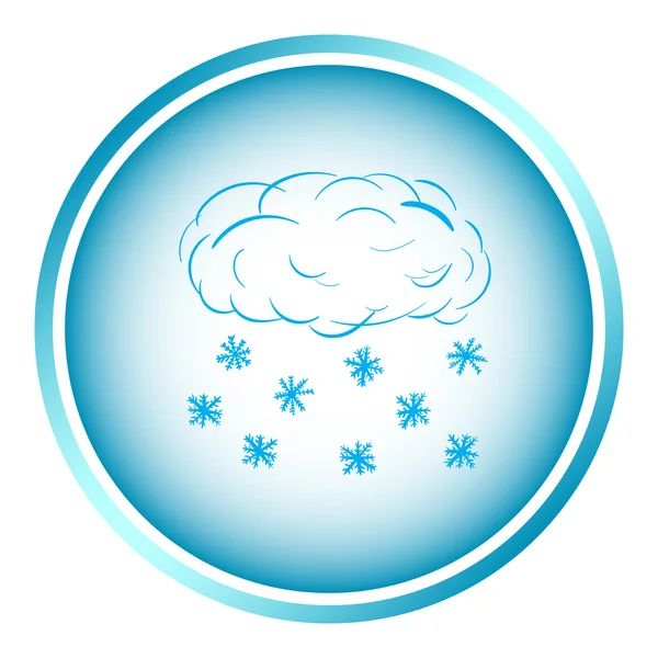 Snow cloud icon — Stock Vector