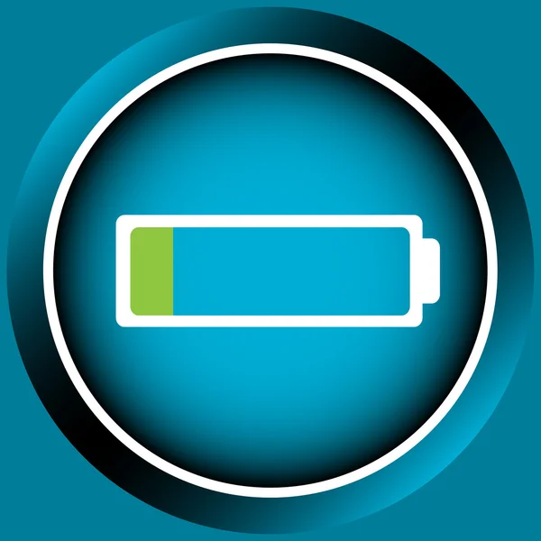 Icona la batteria scarica — Vettoriale Stock