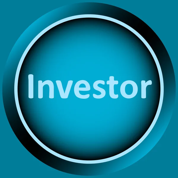 Investidor botão ícone — Vetor de Stock