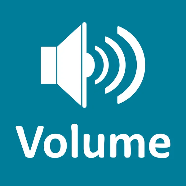 Loudspeaker and volume white — Stock Vector