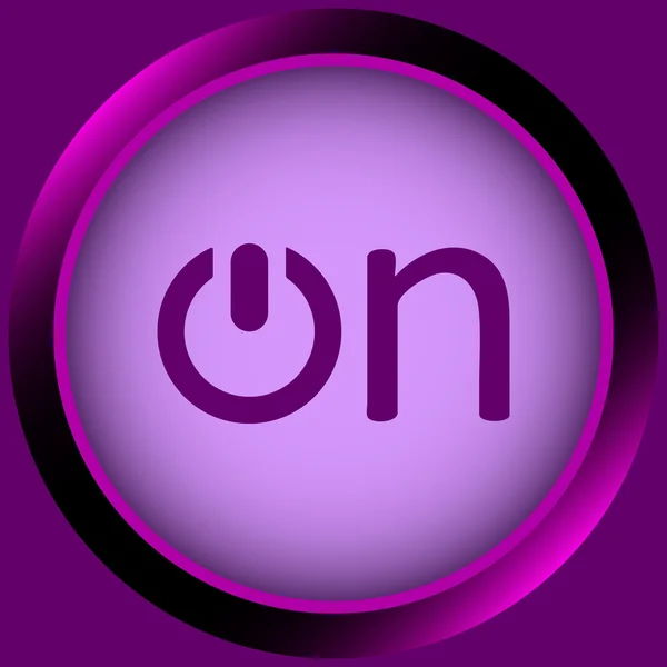 Icône mot violet sur — Image vectorielle