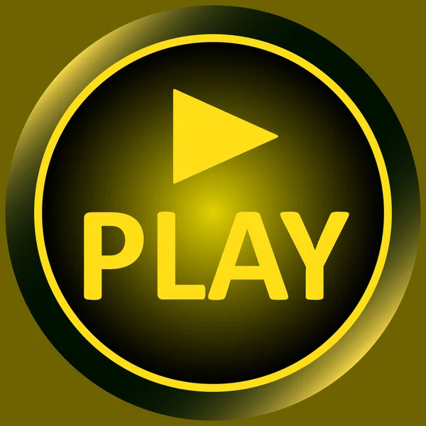 Icône jaune jeu et symbole — Image vectorielle