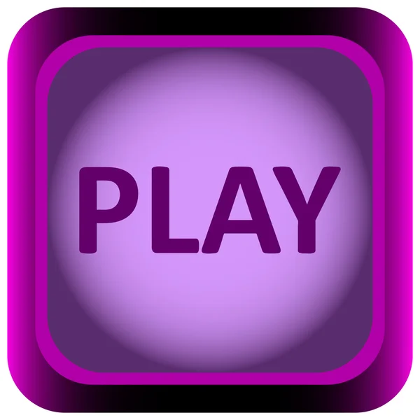 Pictogram violet woord spelen — Stockvector