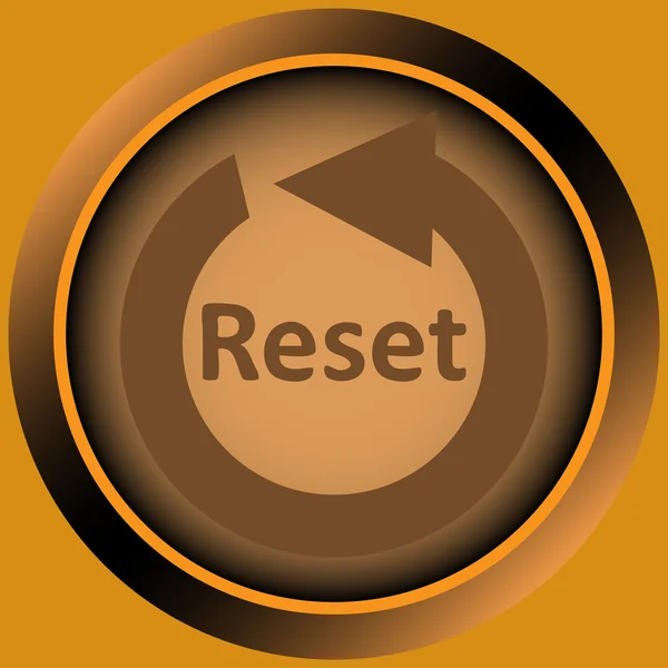 Icon orange reset — Stock Vector