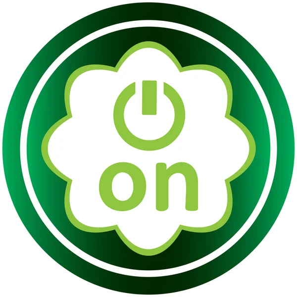 Groen pictogram symbool op — Stockvector