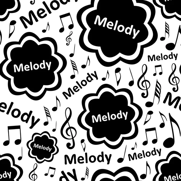 Безшовні мелодії музика — стоковий вектор