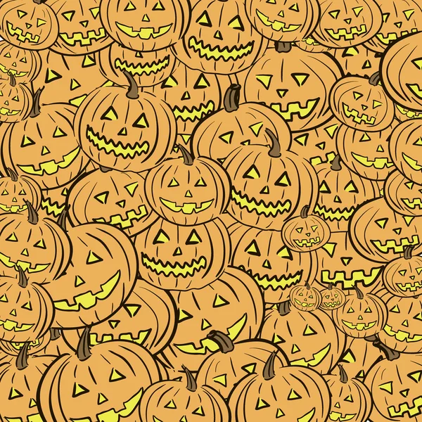 Dýně halloween a okolí — Stockový vektor